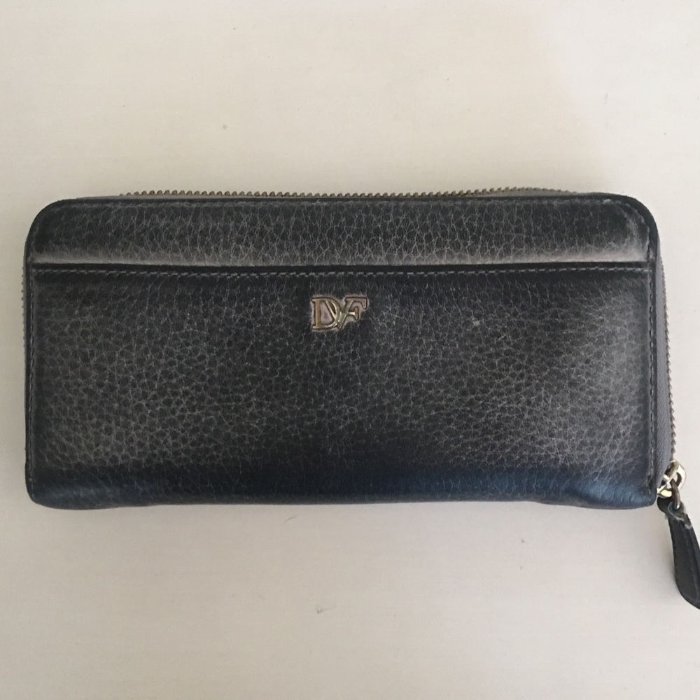 DVF Zip Around Leather Wallet